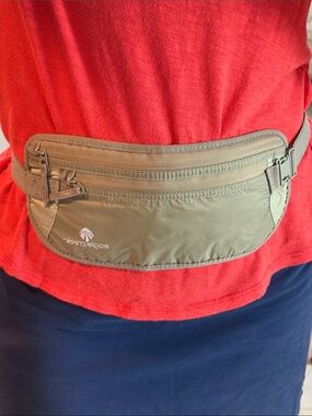 2-exactly the same-Olive Green Travel Waist Packs - Men